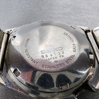 Seiko 5 Sports Watch Men 38mm Silver Dial Steel Daydate 63098360 PARTS11