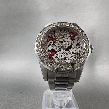 Invicta Minnie Mouse Watch Women 38mm White Dial Steel Date Round New Batt 228725