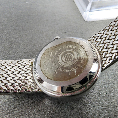 Cyma Watch Women 23mm Silver Dial Silver Tone Round 810 New Battery ABC1239