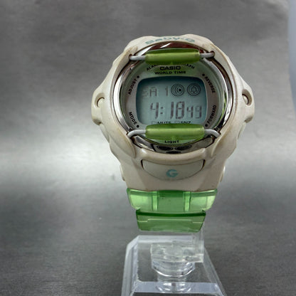 Casio Baby-G Watch Women 43mm White Green Digital Alarm Chrono BG-169WH New Batt5