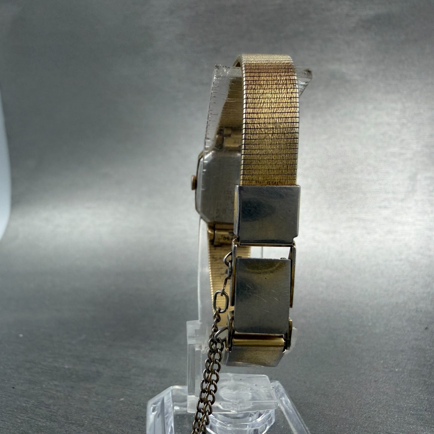 Seiko Watch Women 20mm Champagne Dial Gold Tone Octagon 1421-5619 New Battery7