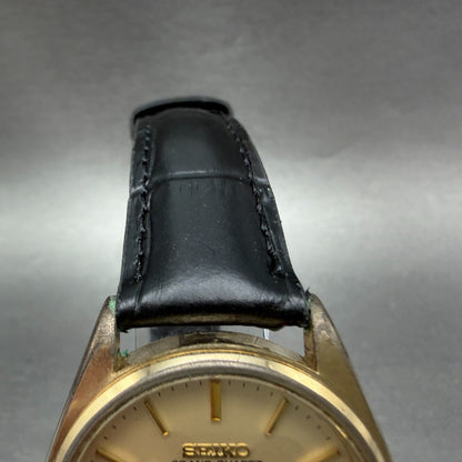 Seiko Grand Quartz Watch Men 35mm Champagne Dial Gold Tone 9940-8010 New Battery4
