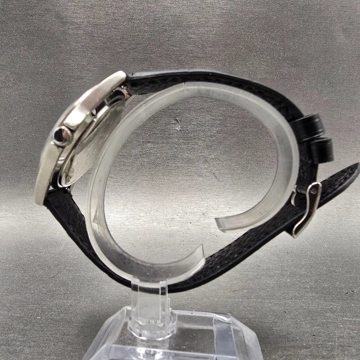 Casio Watch Men 38mm Black Dial Silver Tone Round MTP-1139 New Battery6