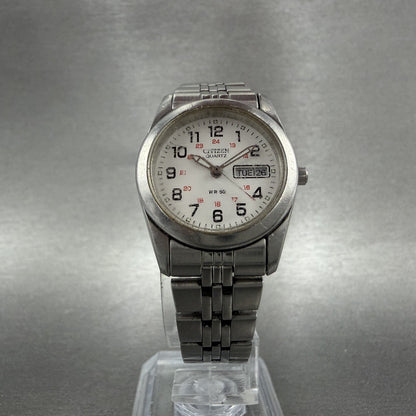 Citizen Watch Women 25mm White Dial Silver Tone Round 1002S029317 New Battery5
