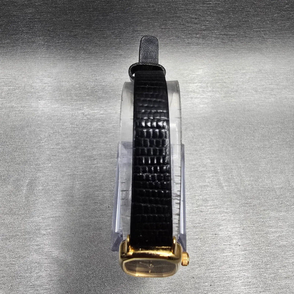 Citizen CQ Watch Women 17mm Black Dial Gold Tone Oval 5920-S49810 New Battery KA4