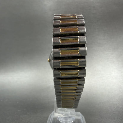 Seiko Watch Men 36mm White Dial Two Tone Daydate Round 7n43-7b19 New Battery7