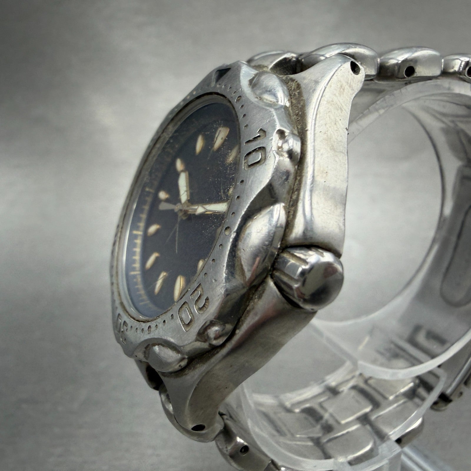 Seiko Alba Sefaire Dive Watch Men 38mm Blue Dial Steel Round V701-1Y59 New Batt2