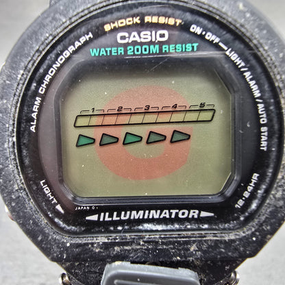 Casio G-Shock DW-6600 Watch men 41mm Black Alarm Chronograph 1199 Vintage PARTS2