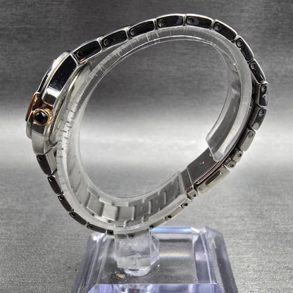 Seiko Coutura Watch Women 26mm MOP Dial Two Tone Date Gemmed 7N82-0CG0 New Batt6