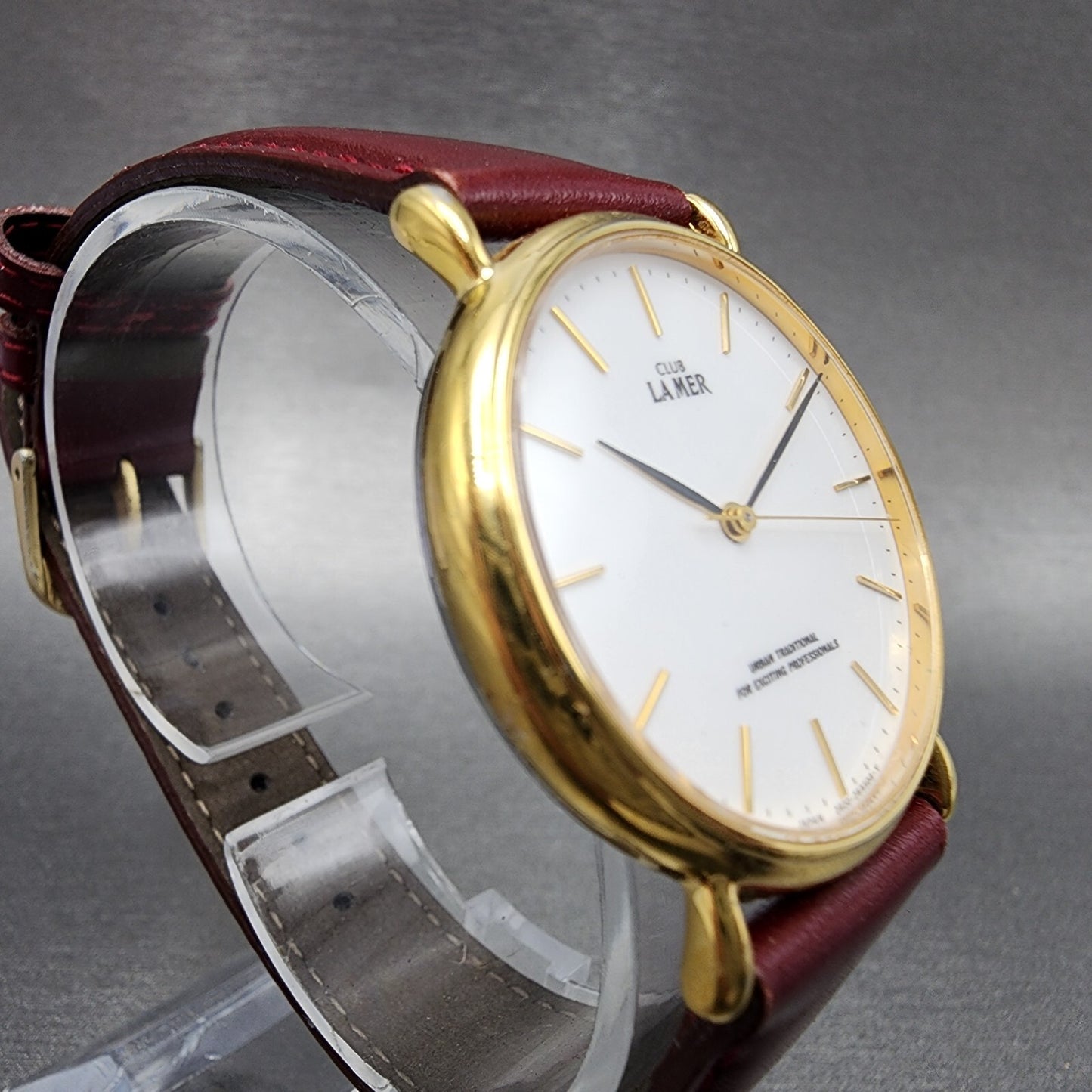 Citizen Club Lamar Watch Men 32mm White Dial Gold Tone Round 2830265343 New Bat3