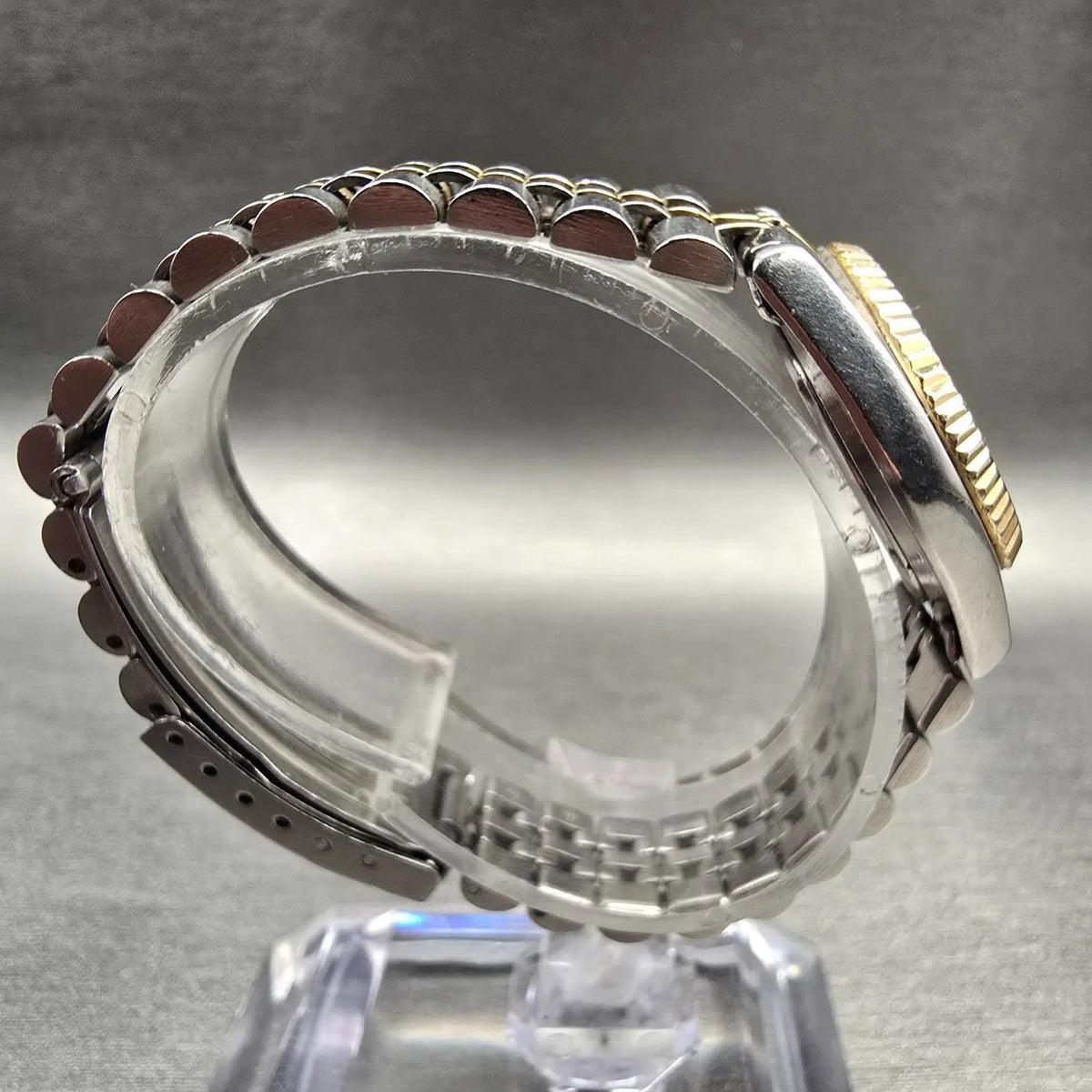 Seiko Watch Women 23mm Silver Dial Two Tone Daydate Round 7N83-0049 New Battery8