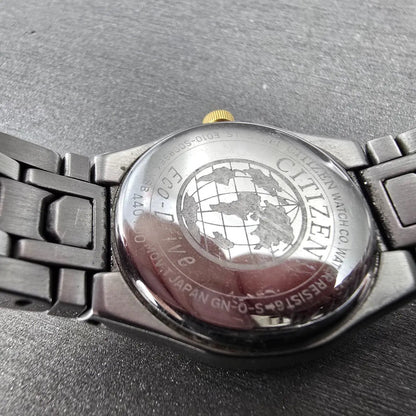 Citizen Eco-Drive Watch Women 25mm White Dial Two Tone Date Diamond Bezel Works9