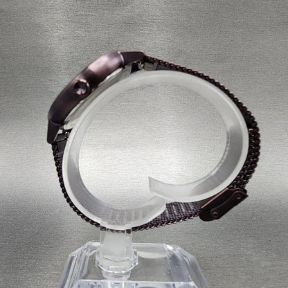 MVMT Dot Watch Women 36mm Purple Dial Purple Tone Round Mesh Band New Battery