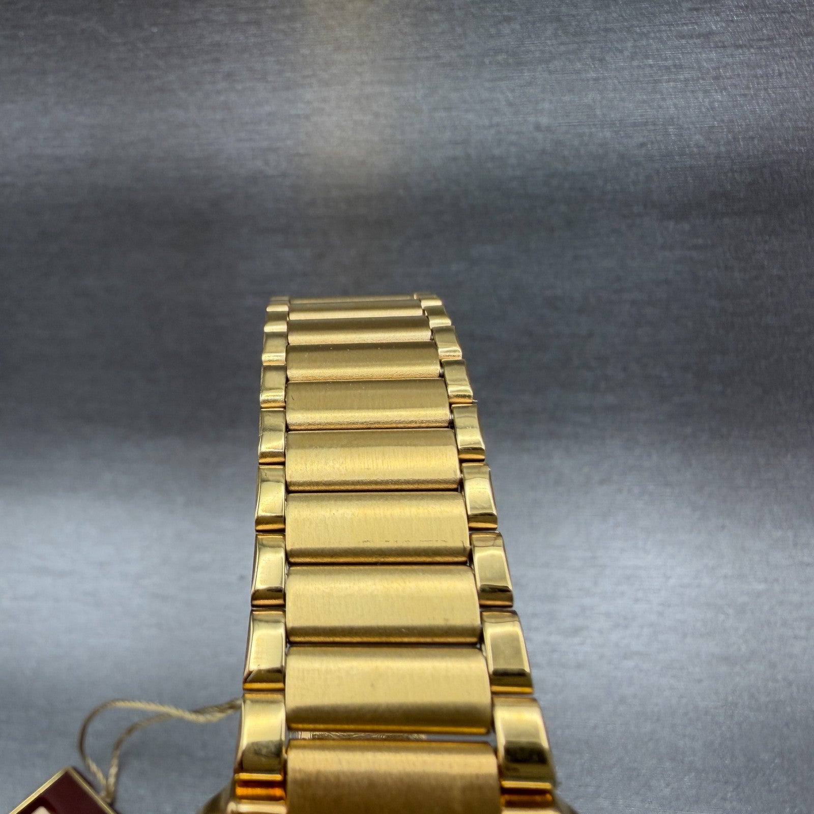 Citizen Tank Watch Men 24mm Gold Dial Gold Tone Rectangle 3620364365 NOS PARTSA5