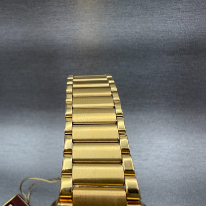Citizen Tank Watch Men 24mm Gold Dial Gold Tone Rectangle 3620364365 NOS PARTSA5