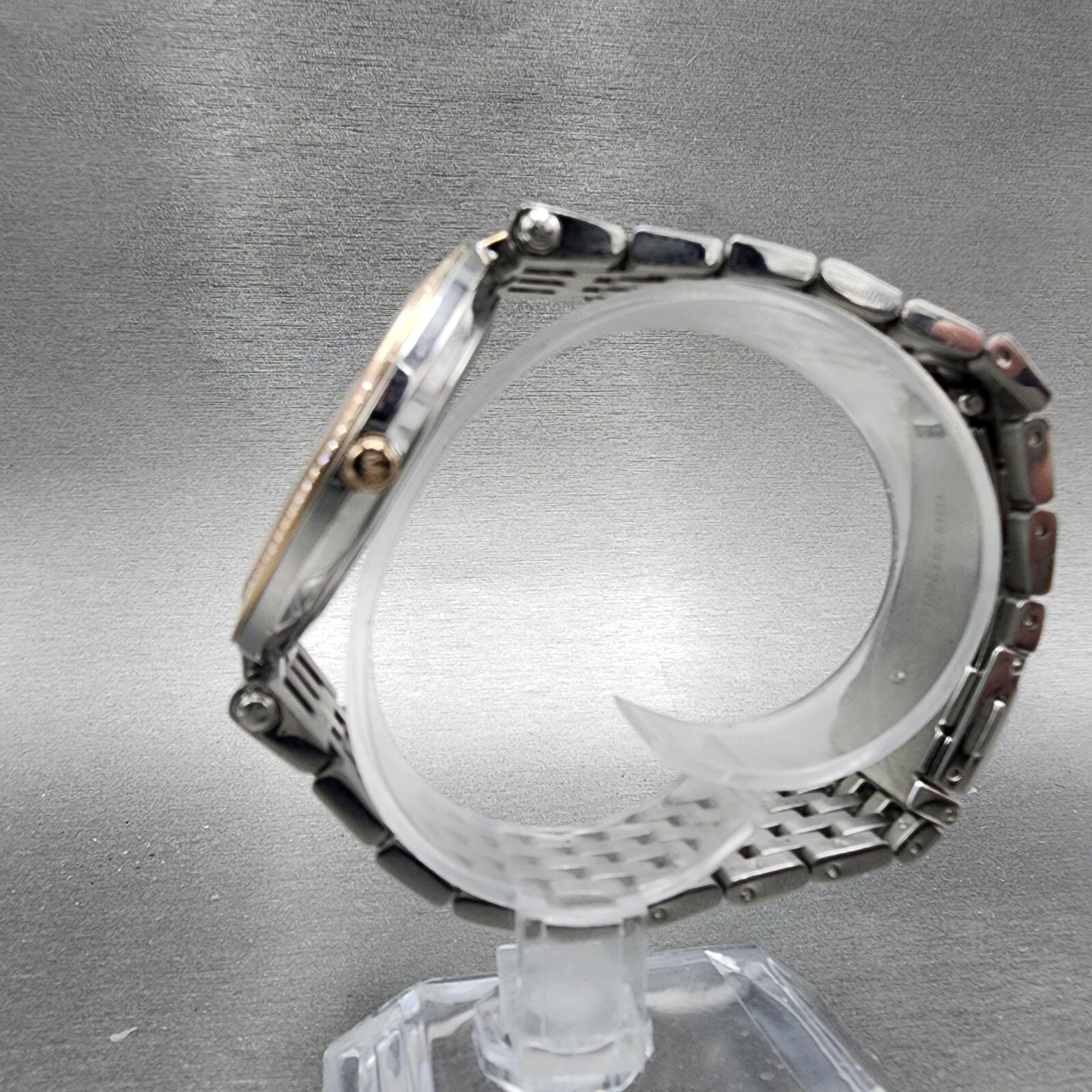 Michael Kors Darci Watch Women 39mm Silver Dial Two Tone Round MK3203 New Batt6