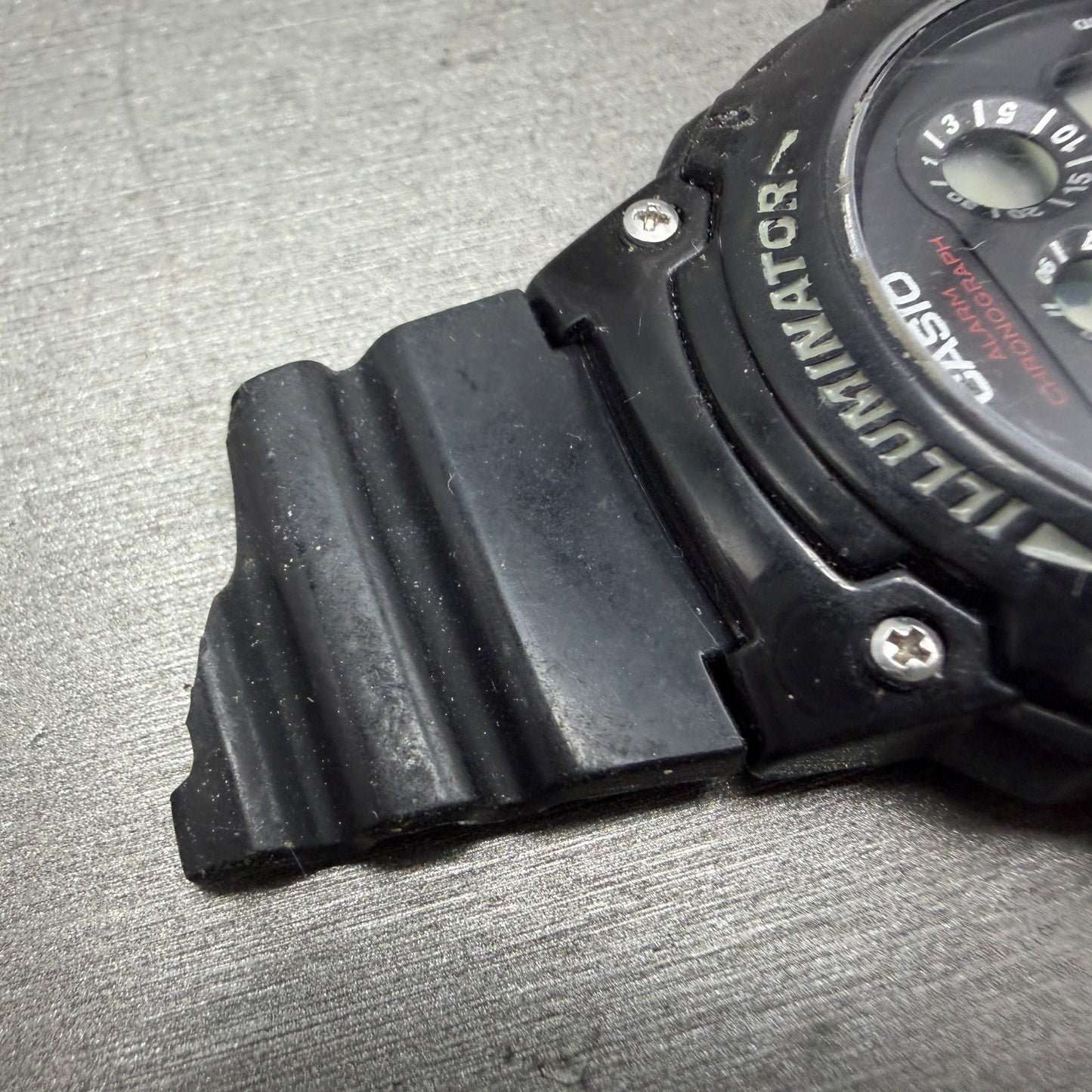 Casio Illuminator W-214HC Watch Men 45mm Black Alarm Chrono Digital New Battery6