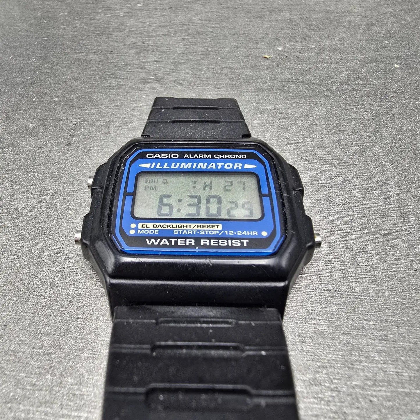 Casio F-105 Watch Men 36mm Digital Black Tone Alarm Chrono 3298 New Battery2