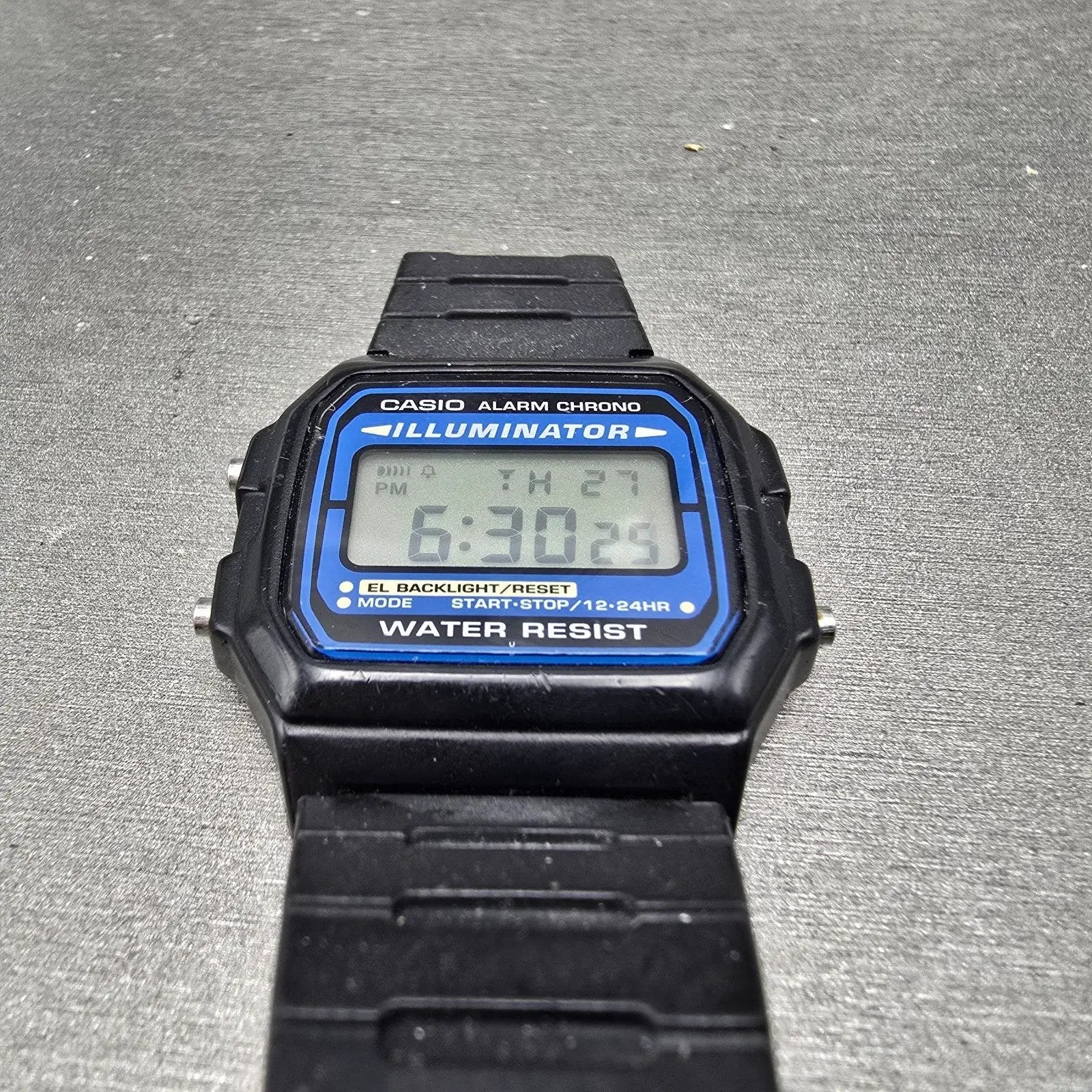 Casio F-105 Watch Men 36mm Digital Black Tone Alarm Chrono 3298 New Battery2