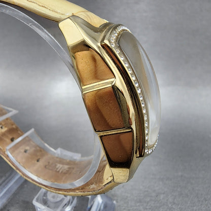 Invicta Lupah Watch Women 26mm MOP Dial Gold Tone Oval 0160 New Battery3