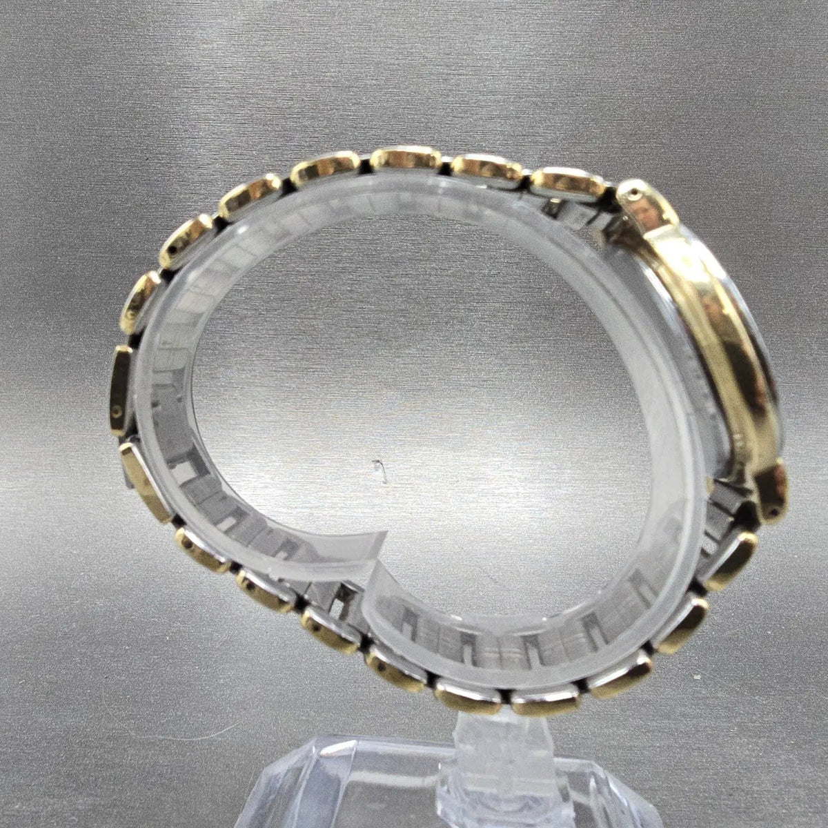 Seiko Lucent Watch Men 32mm Cream Dial Two Tone Round 8N21-6000 New Battery JDM8