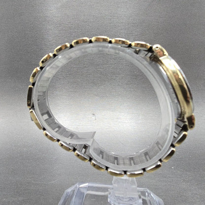 Seiko Lucent Watch Men 32mm Cream Dial Two Tone Round 8N21-6000 New Battery JDM8