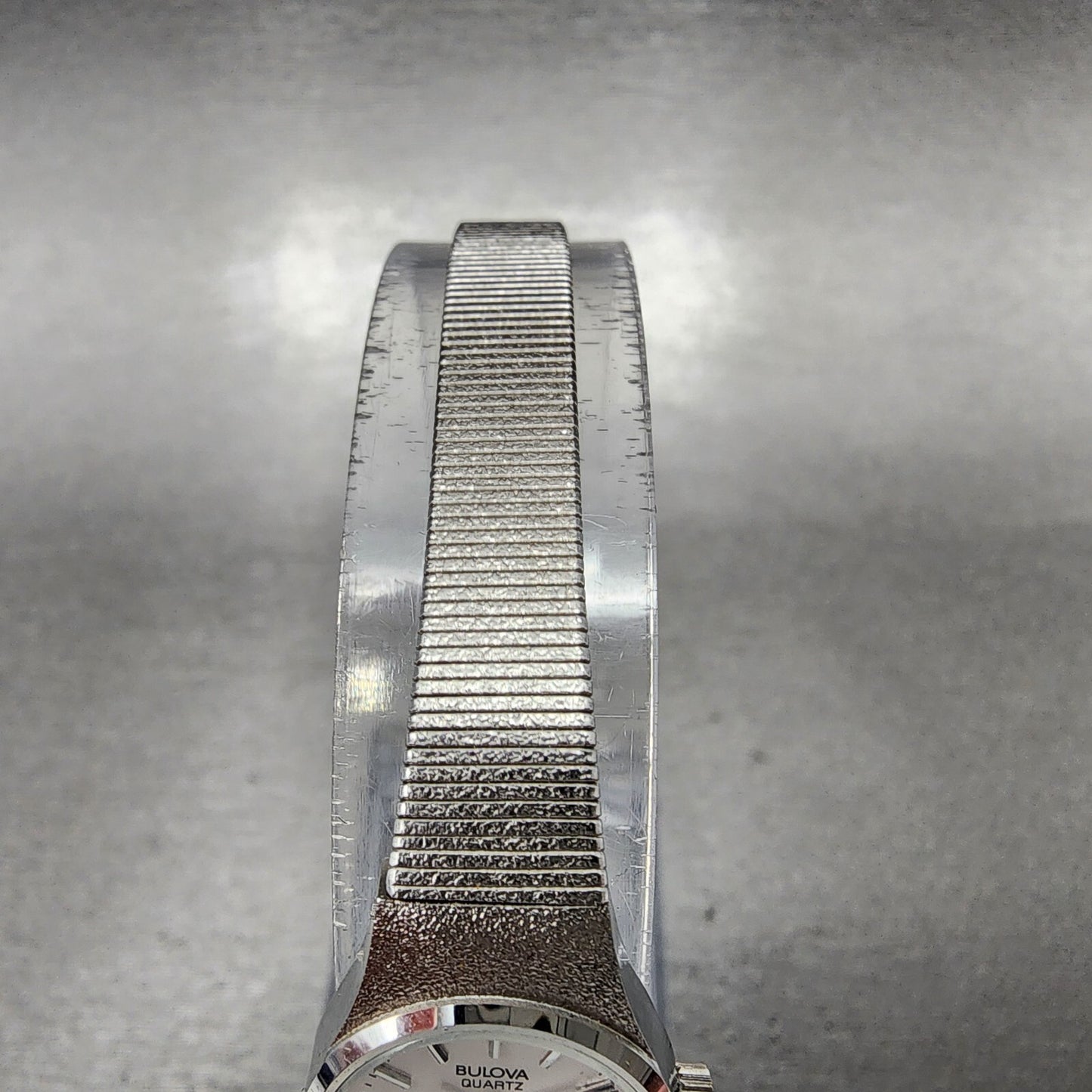 Bulova Watch Women 17mm White Dial Stainless Steel Round 91E03W New Battery NOS6