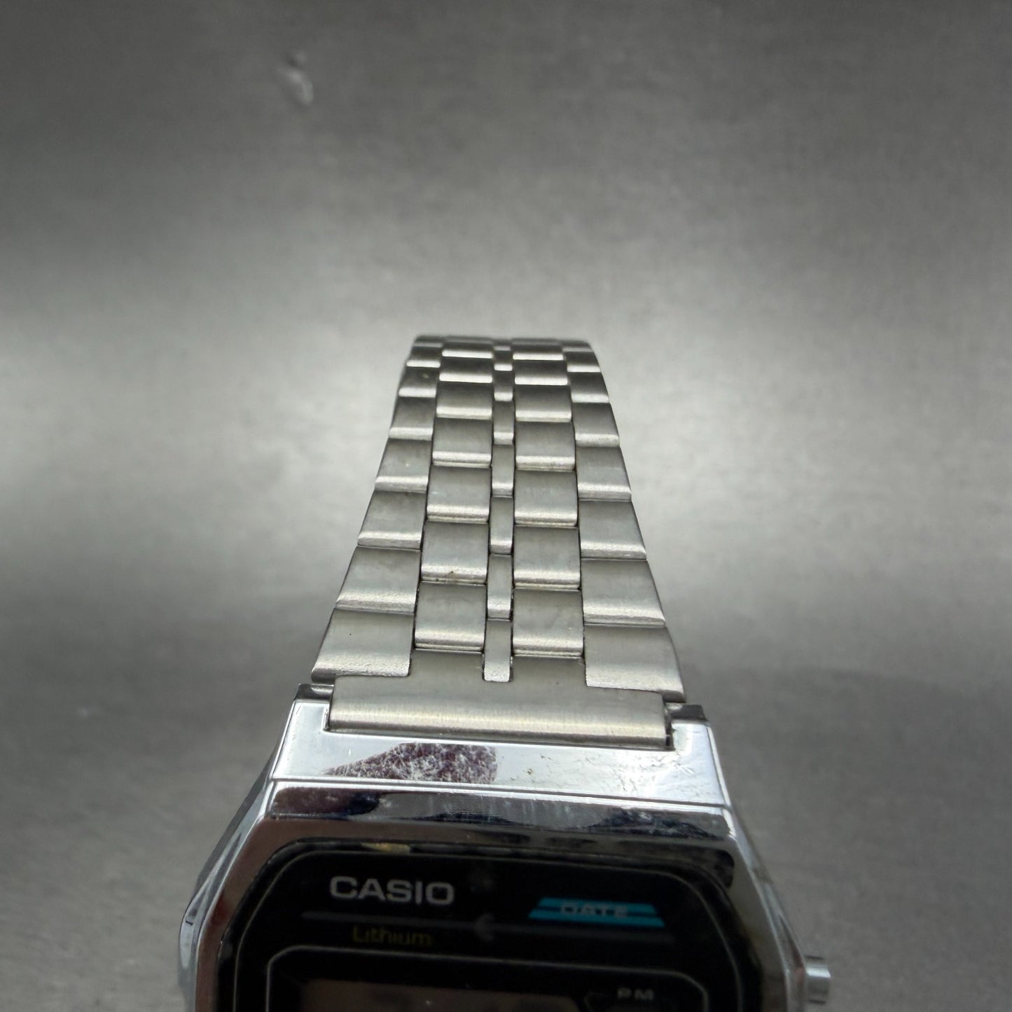 Casio B-614W Watch Men 34mm Digital Silver Tone Octagon Date New Battery4