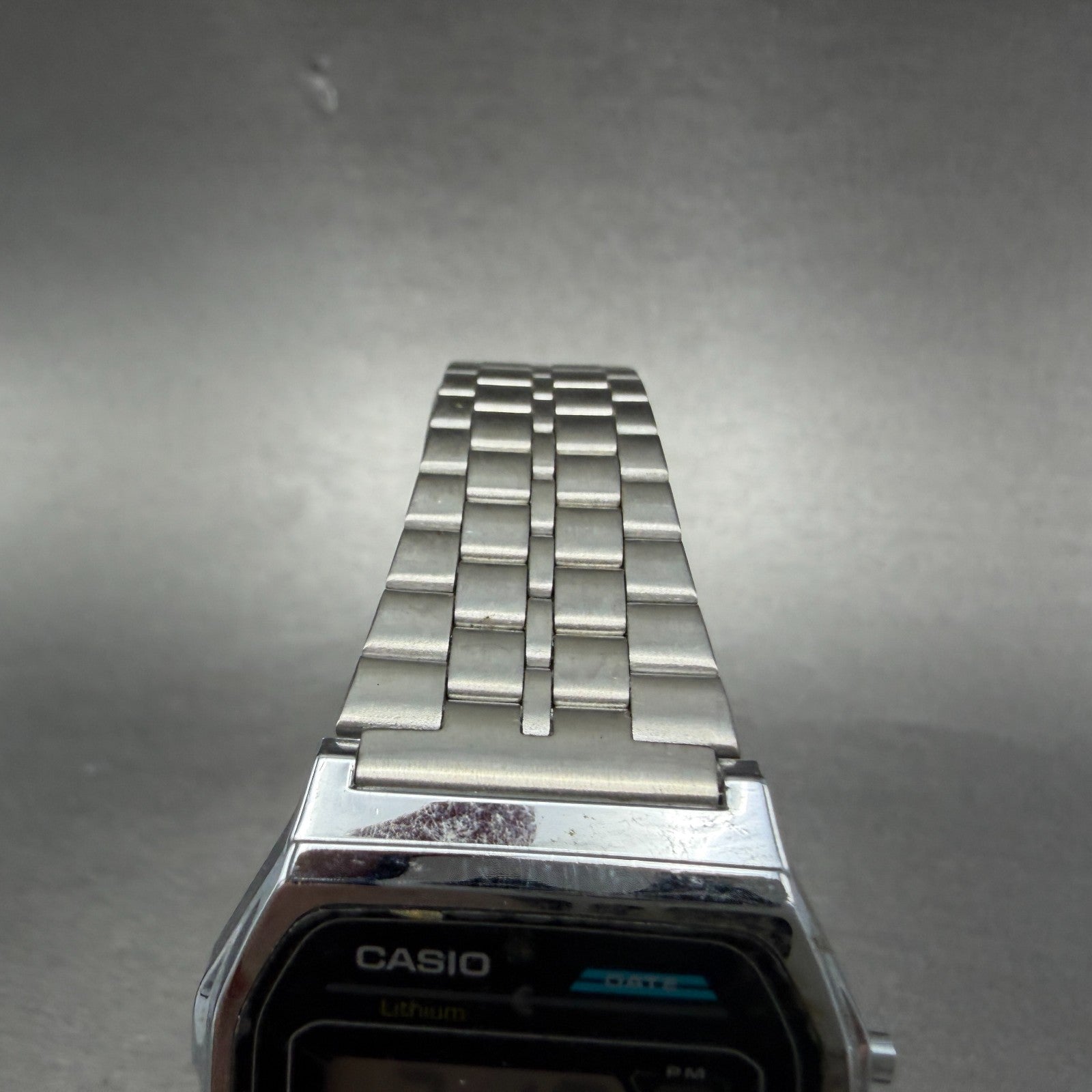 Casio B-614W Watch Men 34mm Digital Silver Tone Octagon Date New Battery4