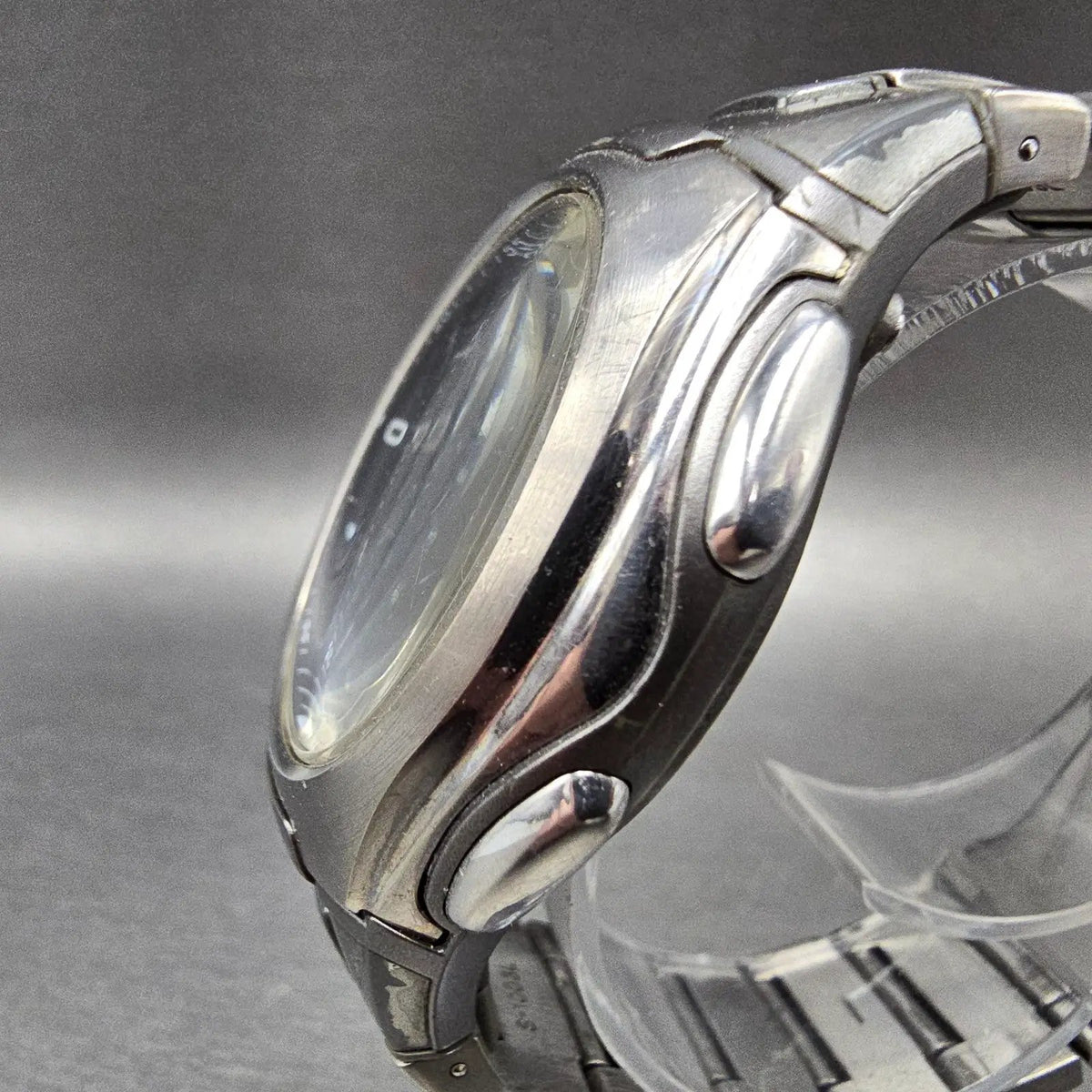 Casio WVA-430TJ Watch Men 42mm Blue Dial Silver Alarm Chrono Waveceptor PARTS3