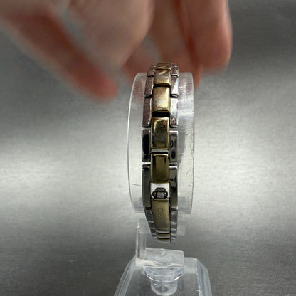 Seiko Watch Women 18mm MOP Dial Two Tone Diamond Bezel 1N00-0JB0 New Battery7