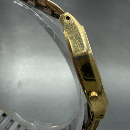Pulsar Digital Watch Men 30mm LCD Gold Tone Alarm Chrono Daydate READ New Batt3