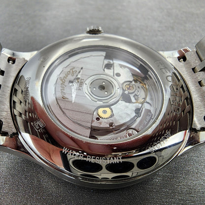 Longines Record Automatic Watch Men 40mm White Dial Steel Date L2.821.4.11.610