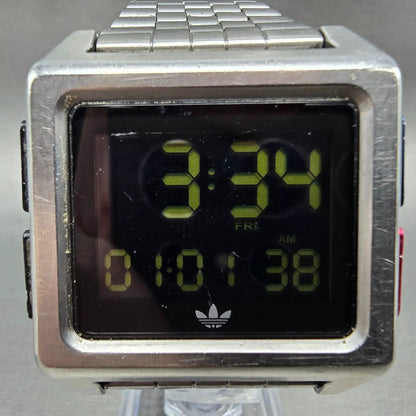 adidas Archive M1 watch Men 36mm Chronograph Stainless Steel Rectangle New batt1