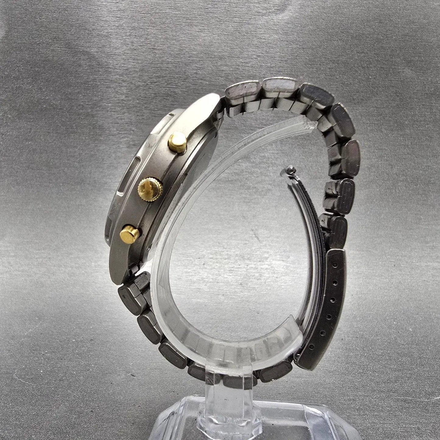 Seiko Alba Epsilon Watch Men 41mm Black Dial Titanium Ana Digi Y911-0A10 PARTS7