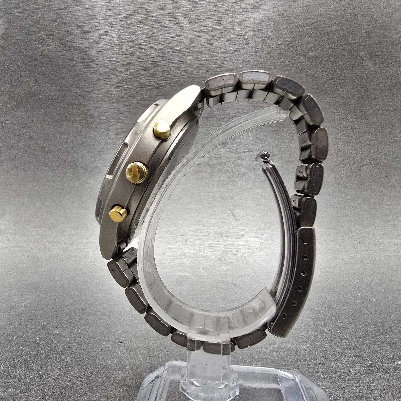 Seiko Alba Epsilon Watch Men 41mm Black Dial Titanium Ana Digi Y911-0A10 PARTS7