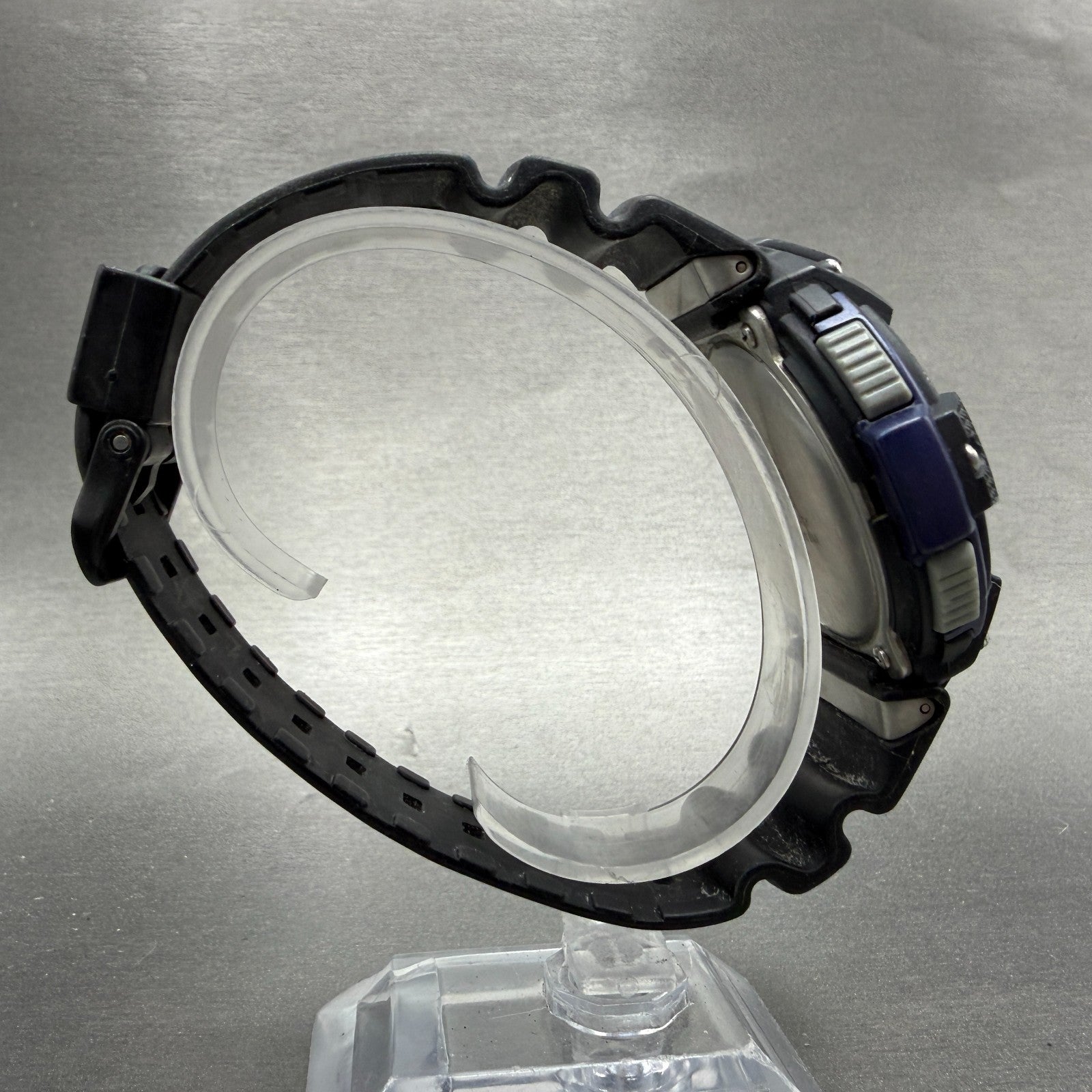 Casio SGW-100  Twin Sensor Watch Men 48mm Blue Black Alarm Chrono New Battery8
