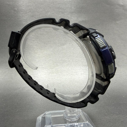 Casio SGW-100  Twin Sensor Watch Men 48mm Blue Black Alarm Chrono New Battery8