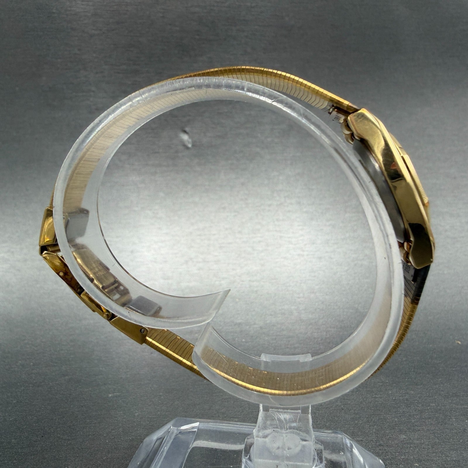 Seiko Watch Women 19mm Gold Dial Gold Tone Round 5420-5099 New Battery NOS8