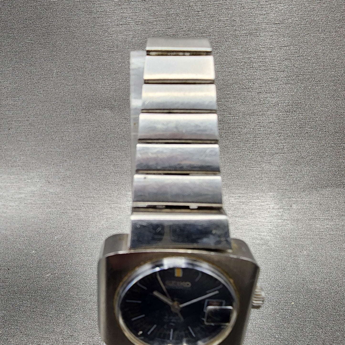Seiko Automatic Watch Women 27mm Blue Dial Silver Tone Date 22050401 PARTS5