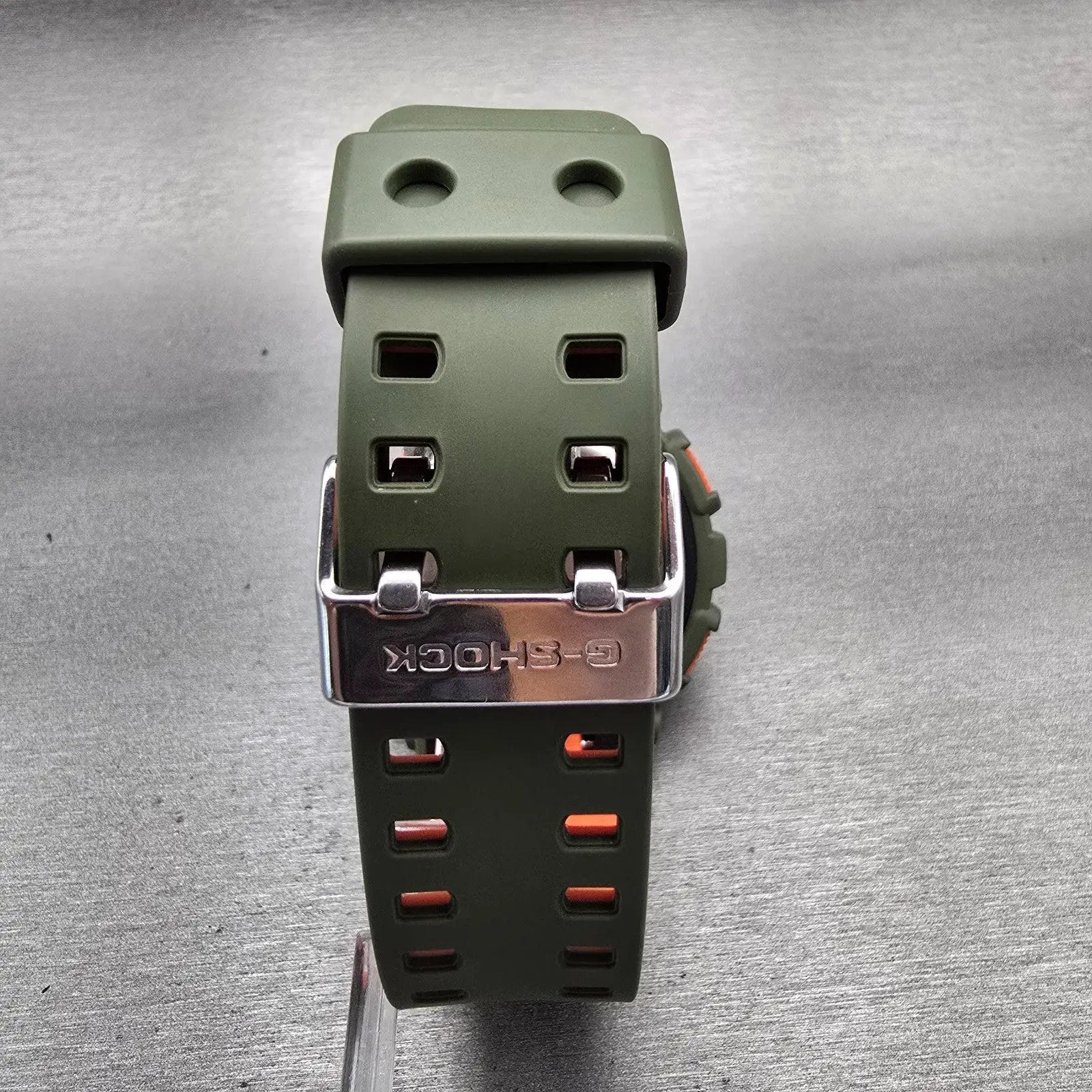 Casio G-Shock GA-110LN Watch Men 51mm Black Dial Green Chrono Alarm New Battery7