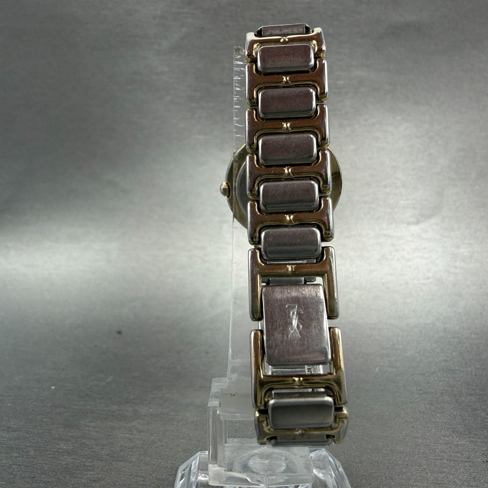 Yves Saint Laurent Watch Women 24mm White Dial Two Tone Round 2200-229789 Newbat7