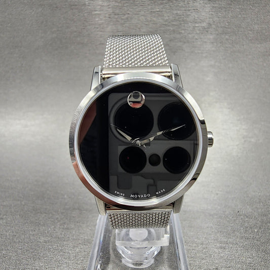 Movado Museum Classic Watch Women 28mm Black Dial Stainless steel Round 0607220