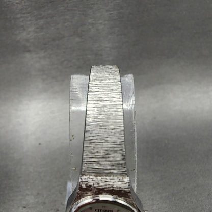 Citizen CQ Watch Women 17  White Dial Silver Tone Oval 3220S09532 New Battery4
