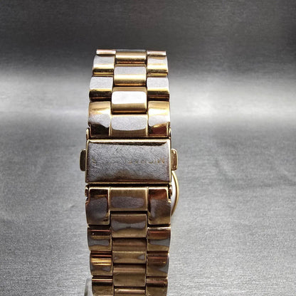Michael Kors Jet Set Watch Women 38mm Gold Champagne Dial Gold MK5160 New Batt7