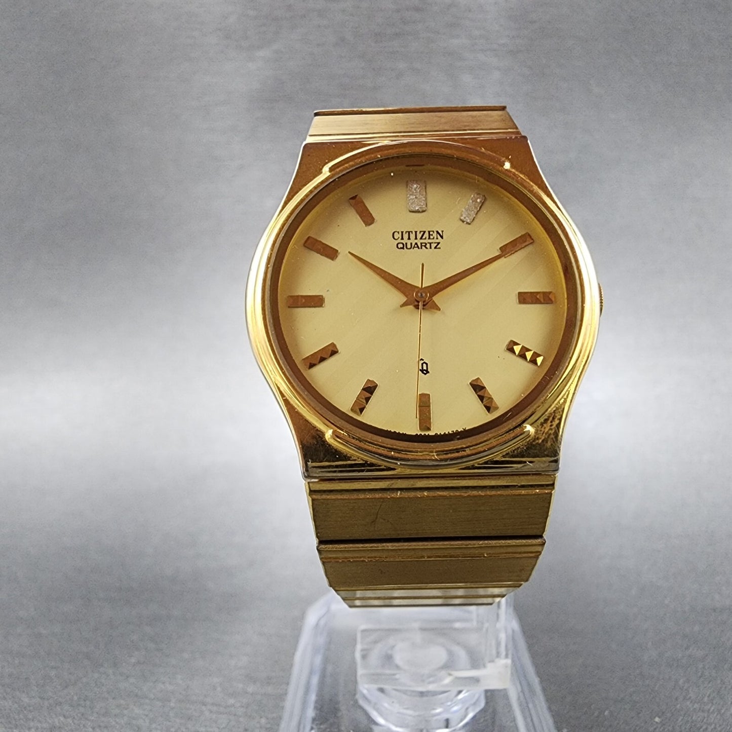 Citizen CQ Watch Women 30mm Champagne Dial Gold Tone Round 6031-G04118 PARTS