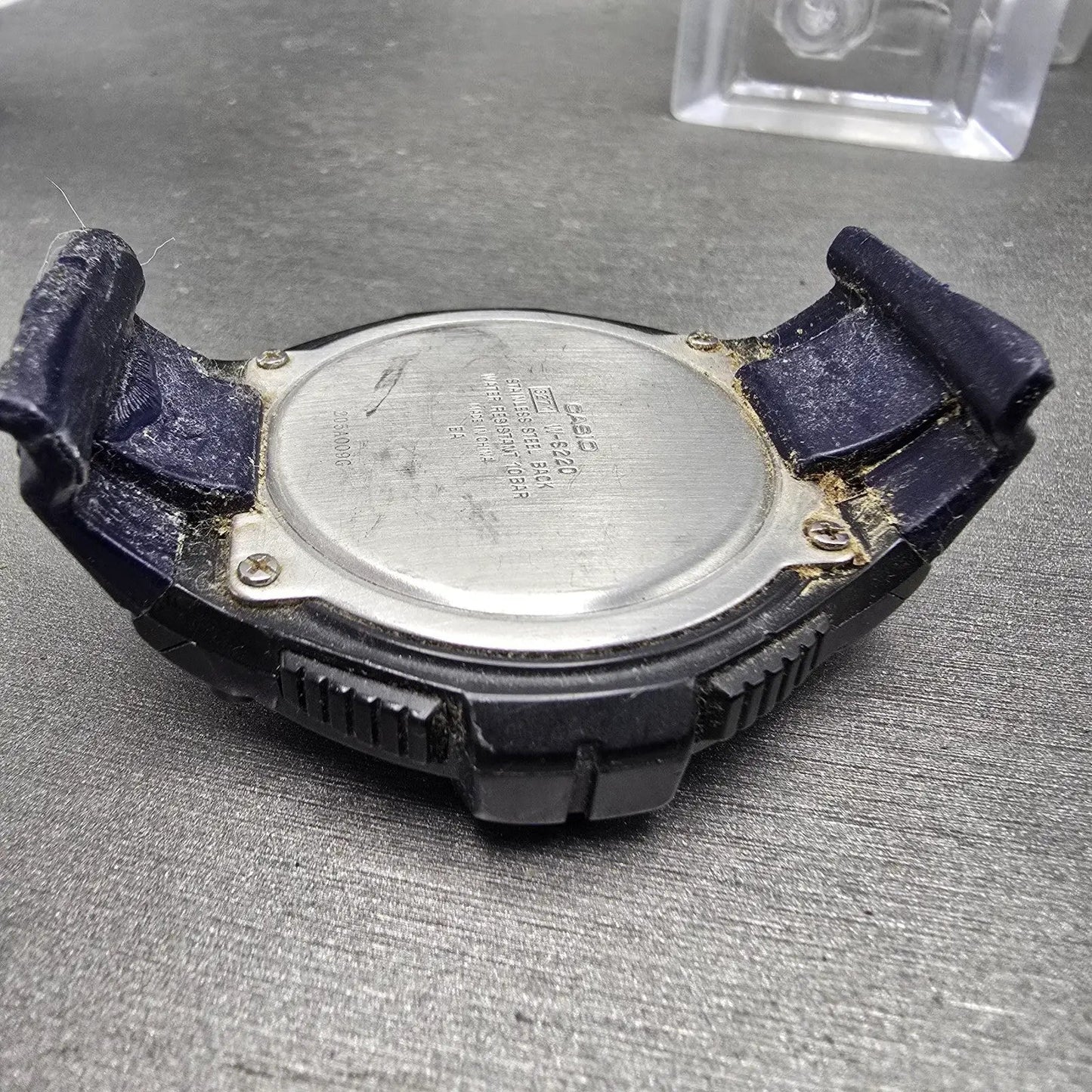 Casio W-S220 Watch Men 50mm Blue Black Alarm Chronograph Digital Solar Works8