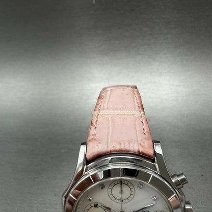 Seiko Lukia Chronograph Watch Women 35mm MOP dial Steel Date 7T92-0BV0 New Bat4
