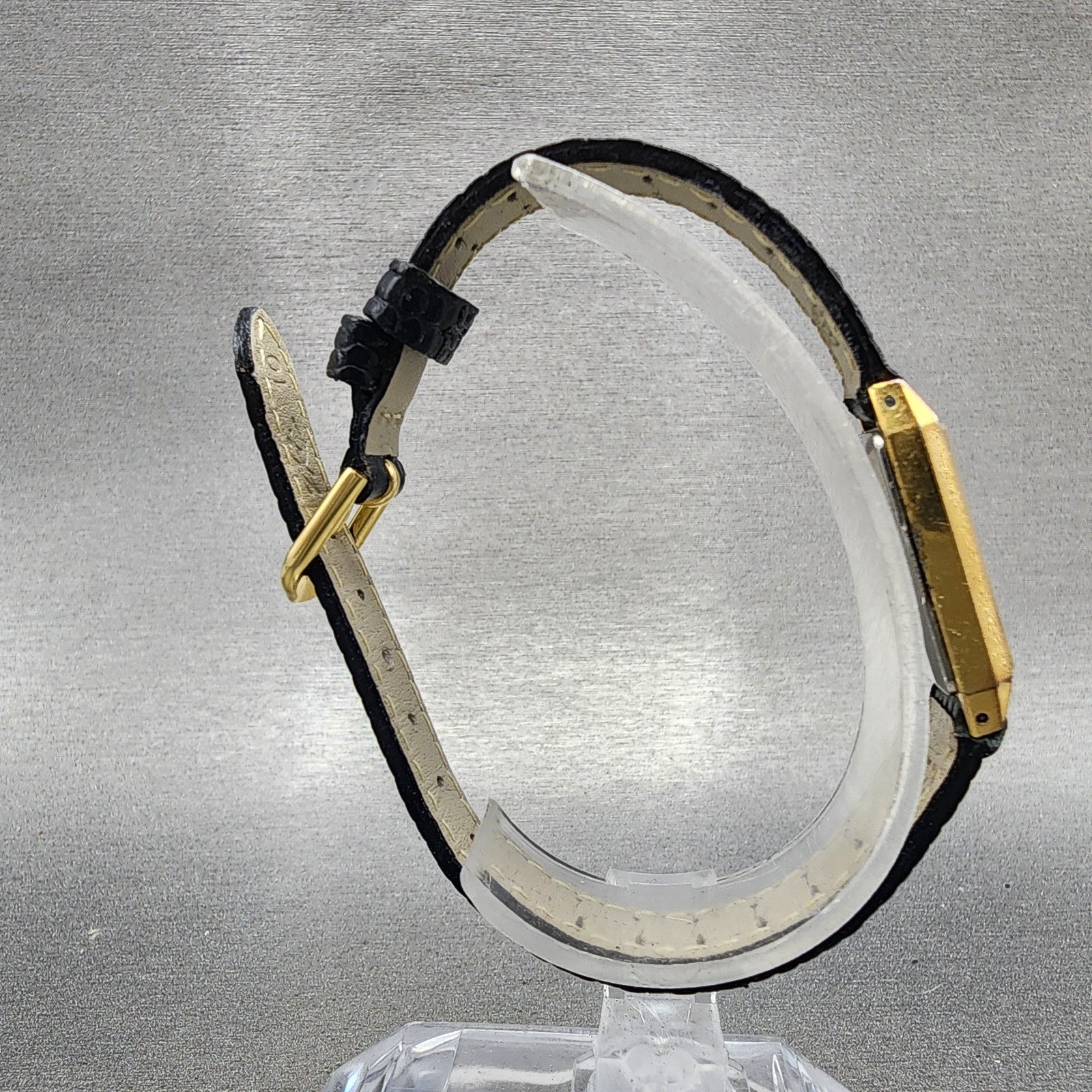 Seiko Tank Watch Women 13mm Cream Dial Gold Tone Rectangle 13205939 New Battery8