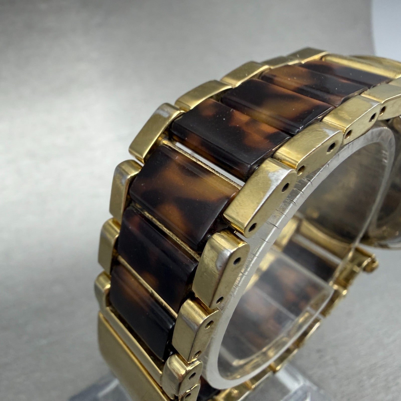 Michael Kors Parker Watch Women 39mm Champagne Dial Gold Tone Date New BatteryAB9